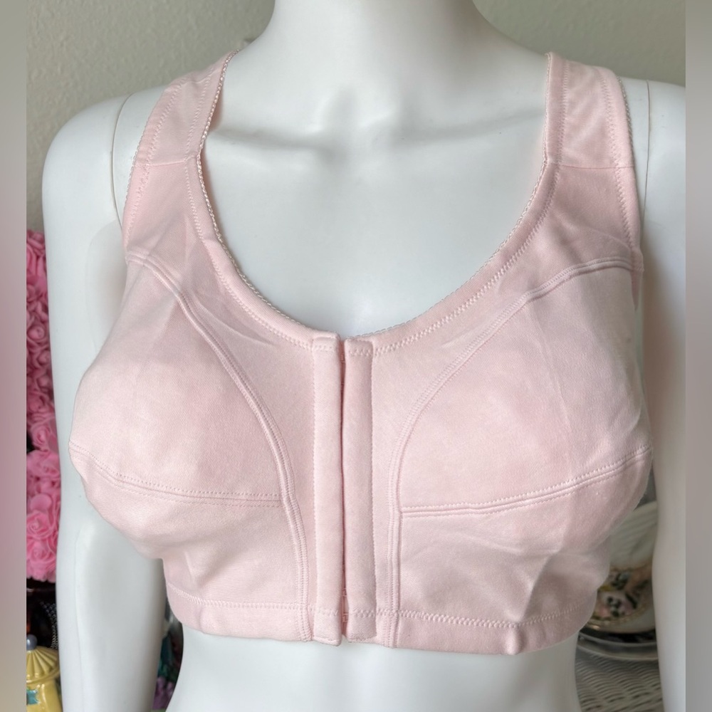 ComfortChoice wireless bra 100% cotton in pink color Size 40DDD NWT